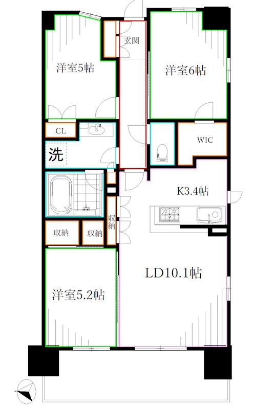 トラープランド蒼麗館 間取り