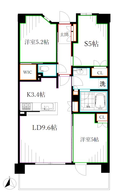 トラープランド蒼麗館 間取り