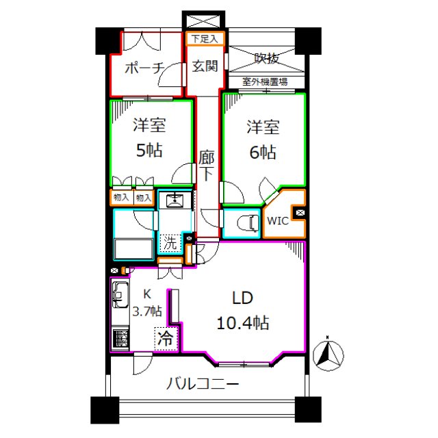 ファミールスクエア国分寺 間取り