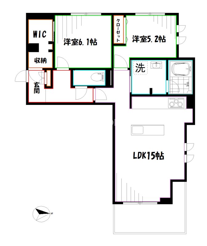 フォルーチェ 間取り