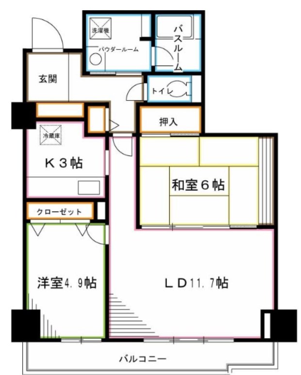 ハイエスト荻窪 間取り