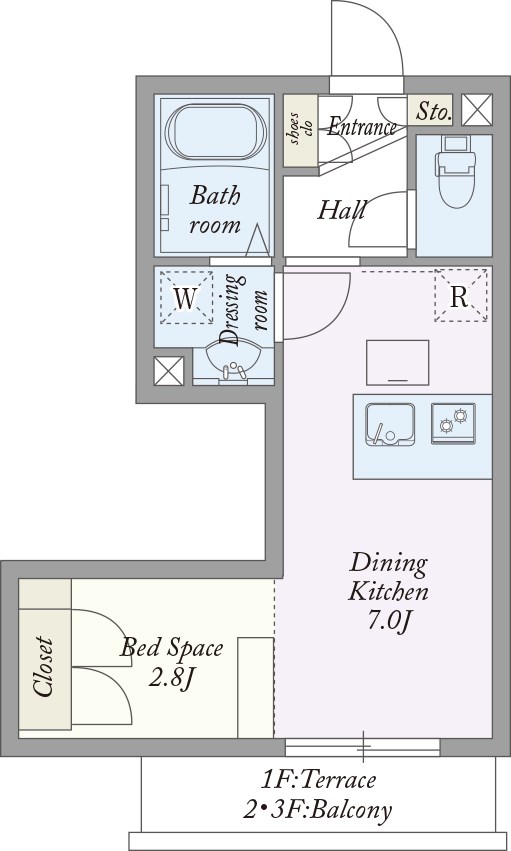 My Style vintage 高円寺 間取り