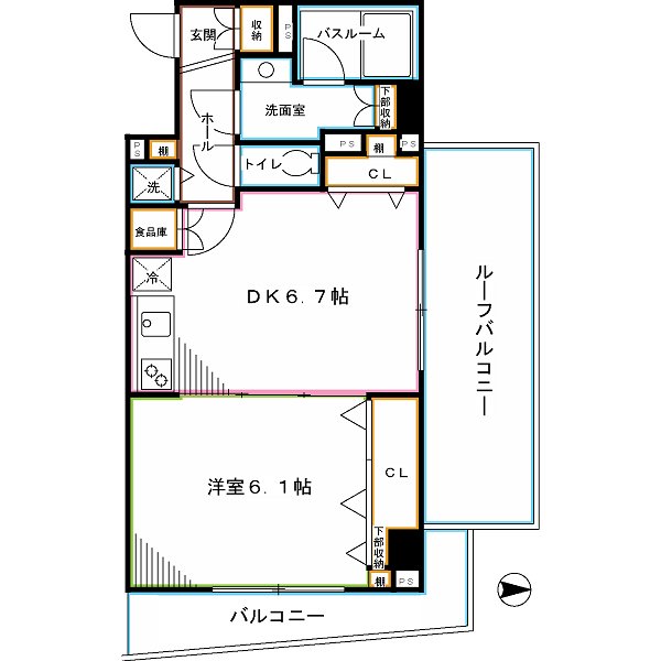 フェニックス高円寺伍番館 間取り