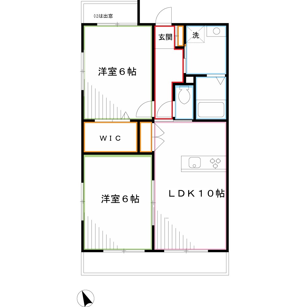 ジェメリフェリオ武蔵野 間取り