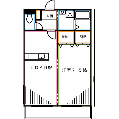 エルミタージュ　 間取り