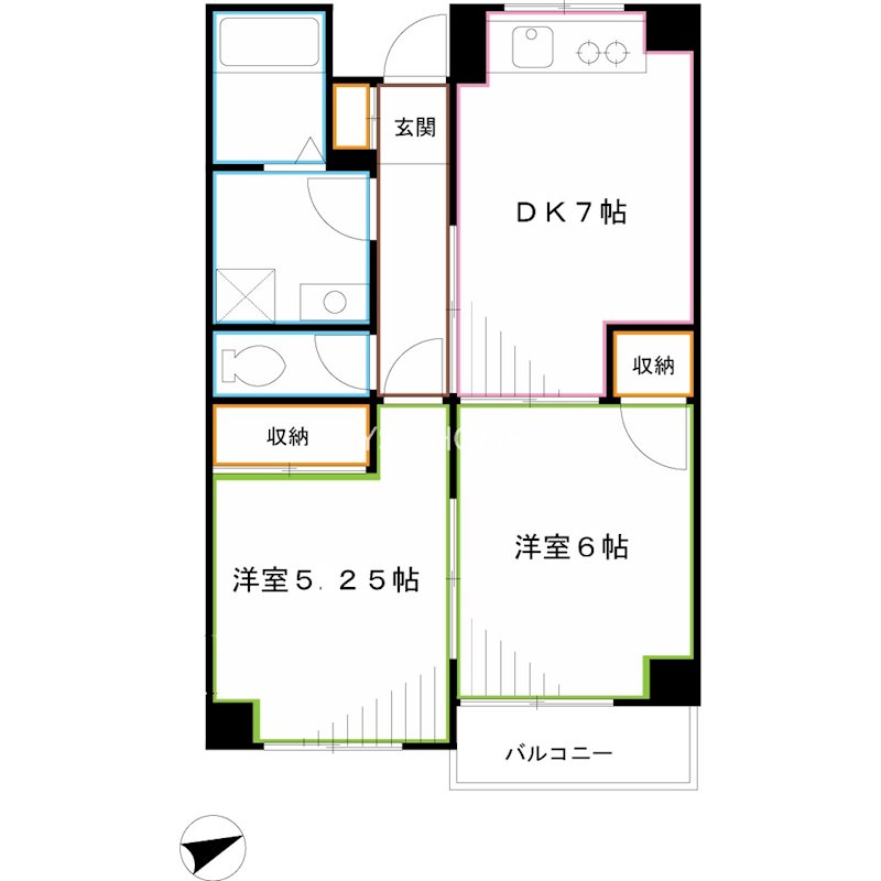サンフラットむさしの 間取り