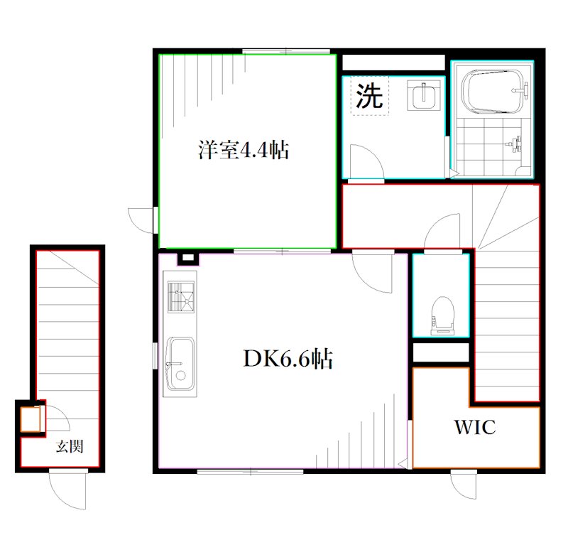 ヴィエント境南 間取り