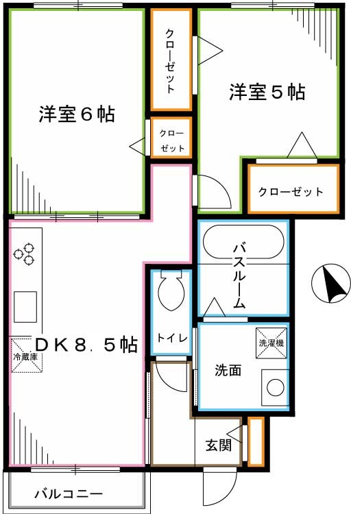 カーサハイビスカス 間取り