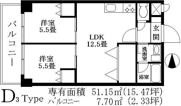 カサ・デ・宮前 間取り