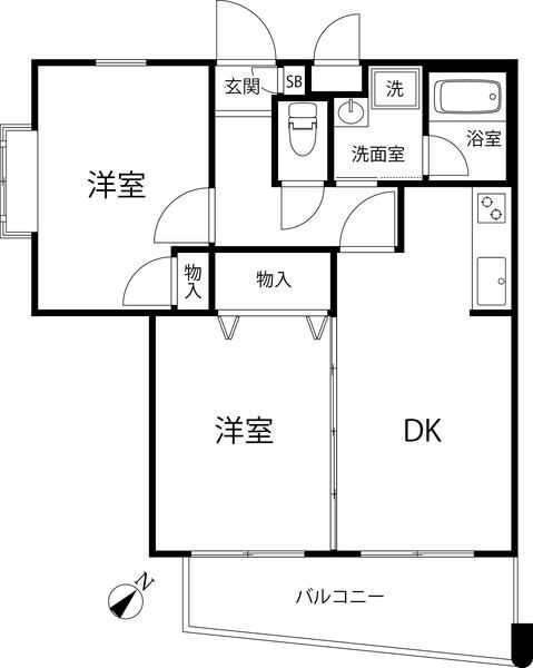 T’s　garden　MITAKADAI（ヒルズガーデン） 間取り