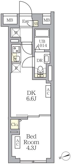 ＳＯＬＡＳＩＡ　ｒｅｓｉｄｅｎｃｅ荻窪    間取り