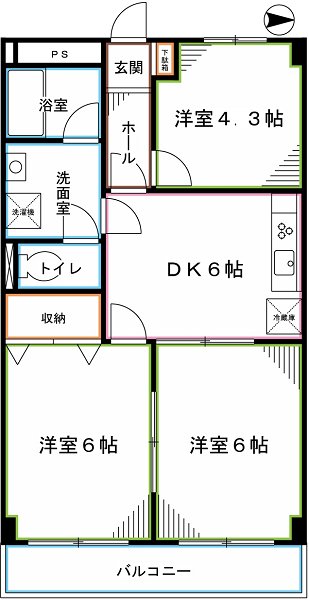 ローヤル国立マンション 間取り