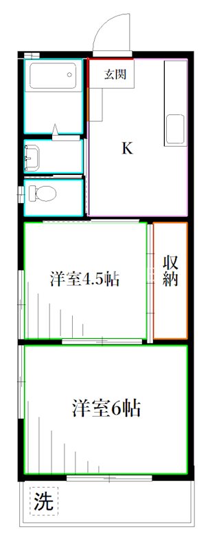 巽コーポ  間取り