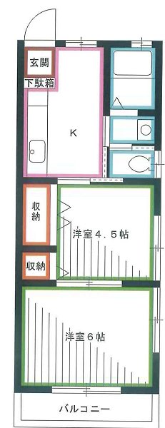 巽コーポ  間取り