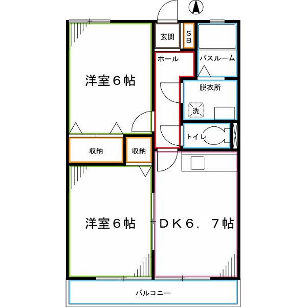 グリーンリーフ恋ヶ窪 間取り