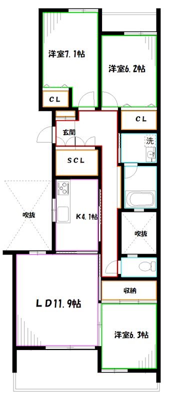 エル・セレーノ国立 間取り