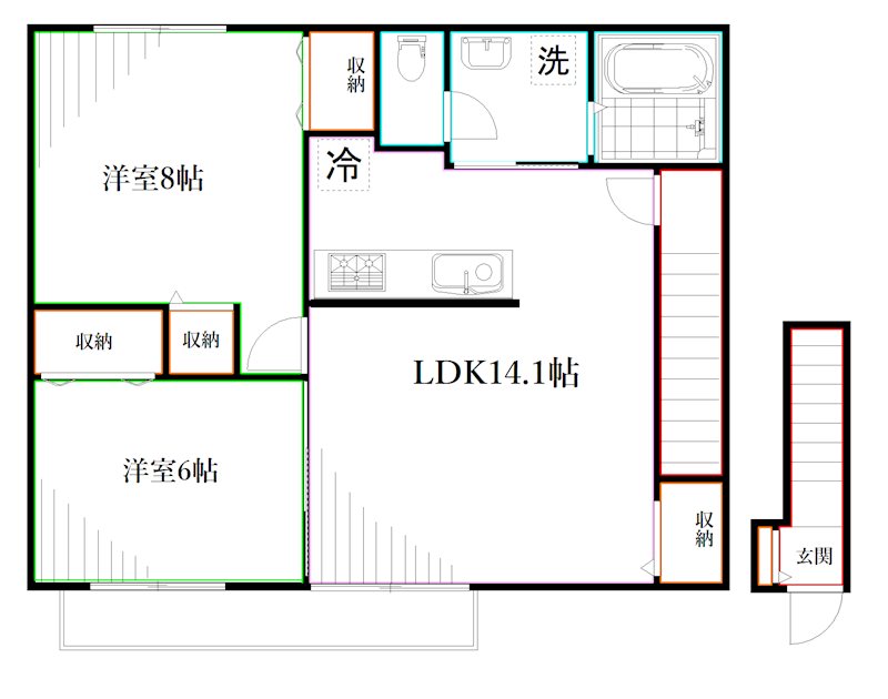 ルーエ・ヴァルト 間取り