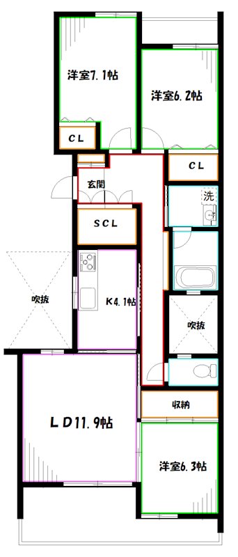 エル・セレーノ国立 間取り