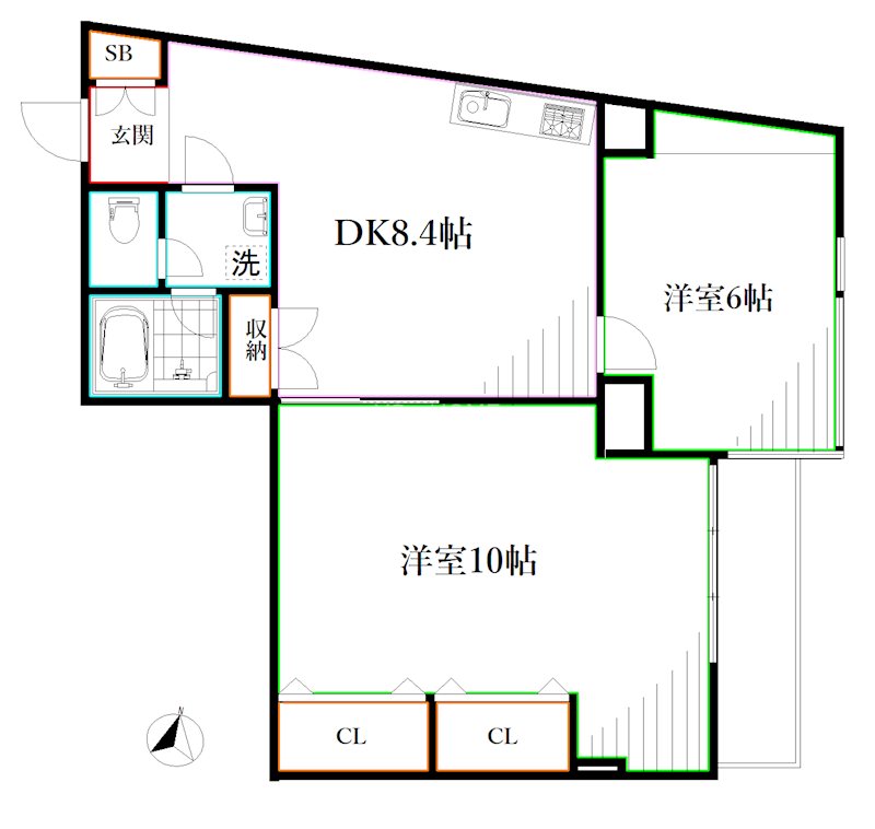 エミネンスイン三鷹 間取り