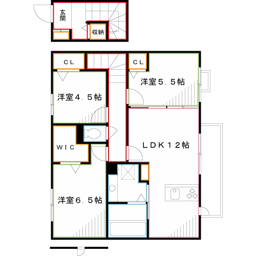 パティオ　ベルデＡ棟  間取り