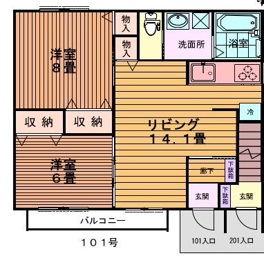 ルーエ・ヴァルト 間取り
