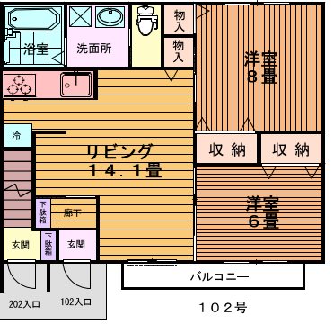 ルーエ・ヴァルト 間取り