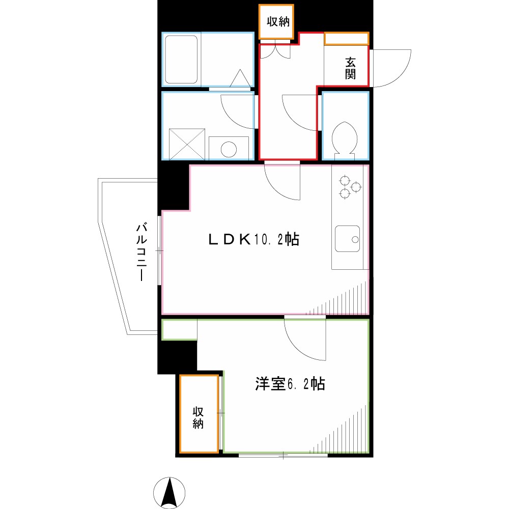 エクセラン　ミカミ 間取り