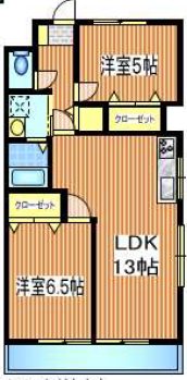 大関山ハイツ 間取り