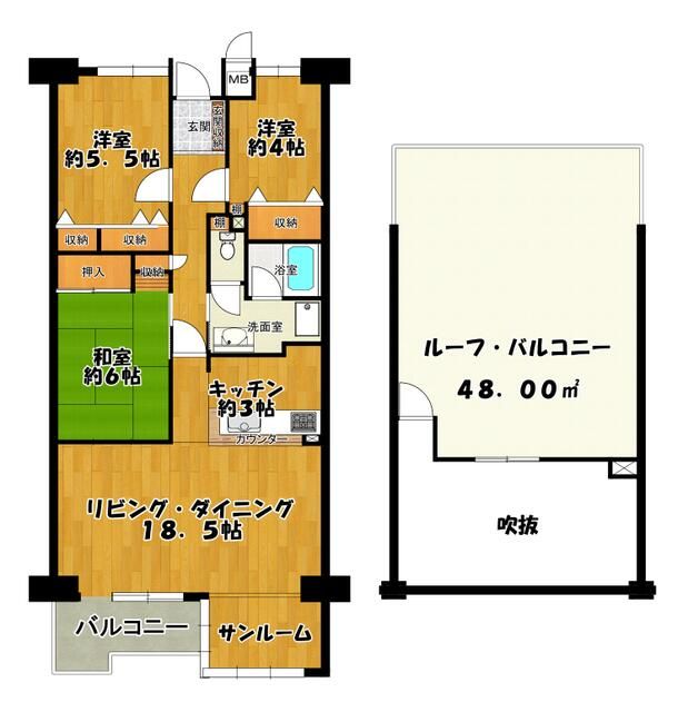 西国分寺メゾン・レガ南棟 間取り