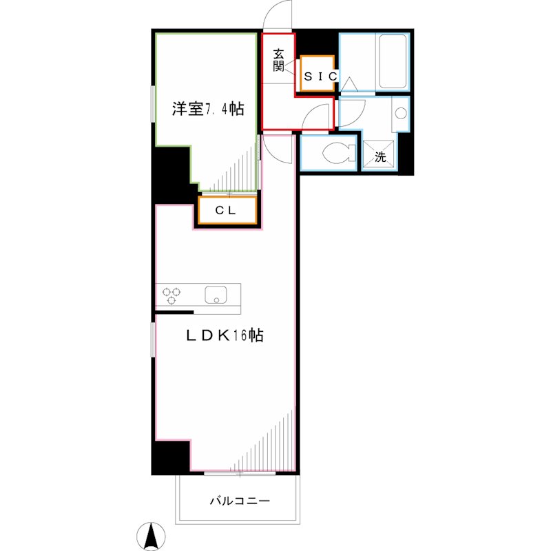 グランシャルール武蔵境 間取り