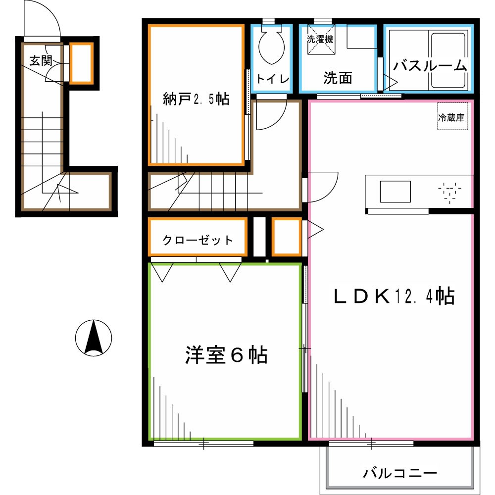 フォレストコートA棟 間取り
