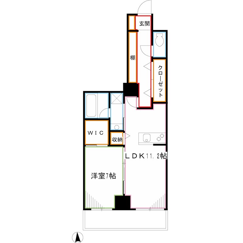 グランシャルール武蔵境 間取り