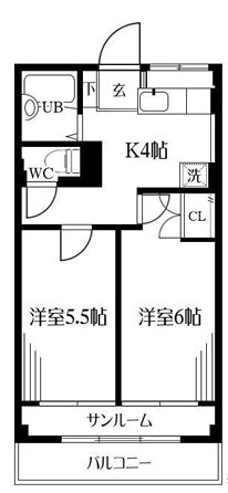 クラウディⅡ  間取り