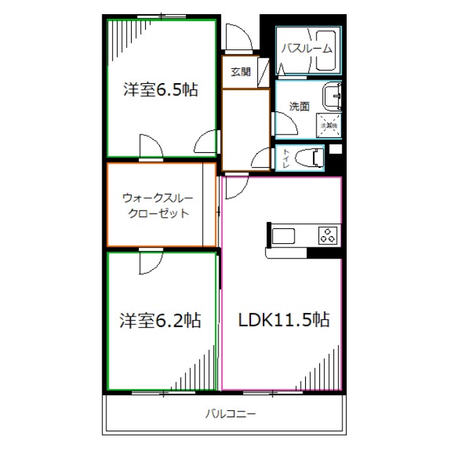 グランウッド  間取り
