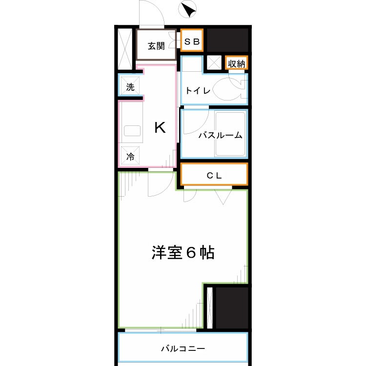 レジディア国立 間取り