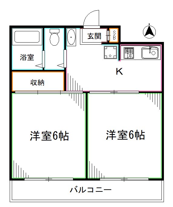 ドミールタカラ  間取り