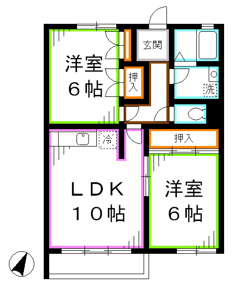 武蔵関マンション5号棟 間取り