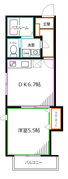クロスコート目白Ｂ  間取り