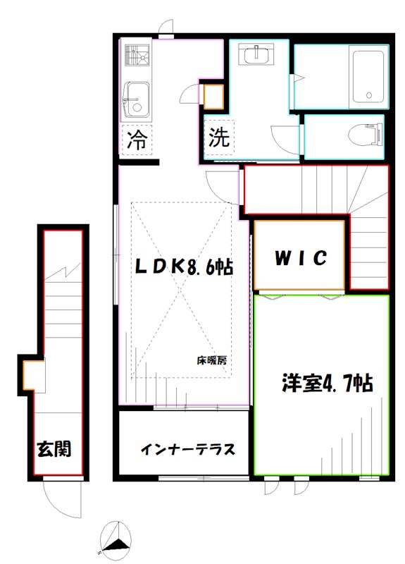 ラ・ソア新川 間取り