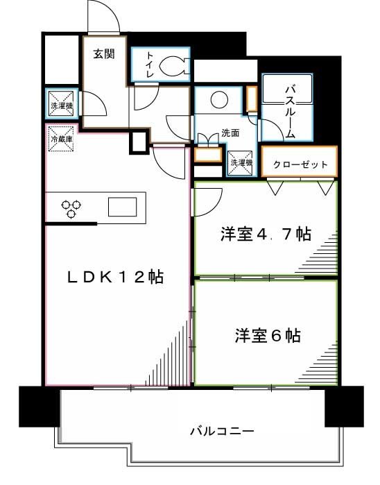 エミリブ鷺ノ宮 間取り