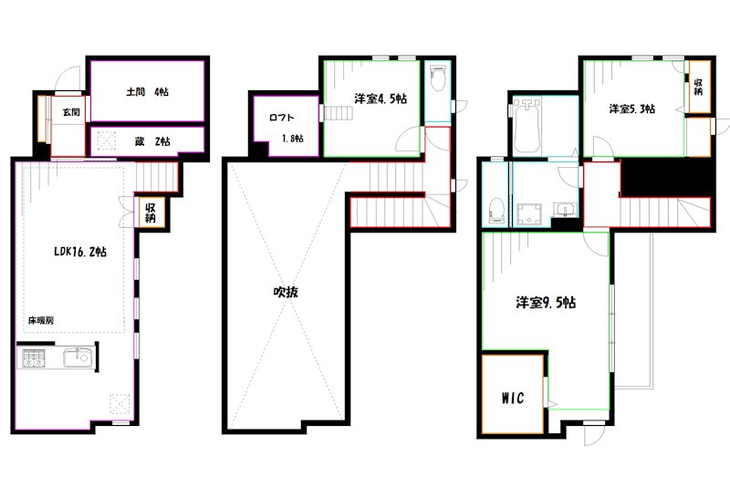 フィーカ K棟 間取り