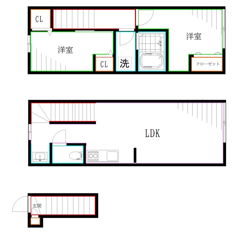 ソルナクレイシア三鷹Ⅱ 間取り