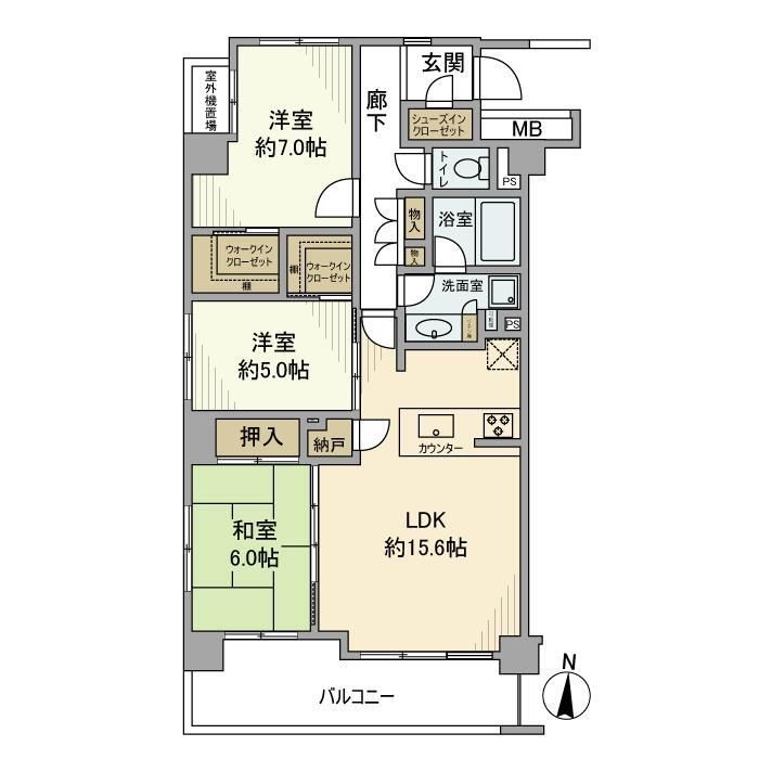 アーデル・フェリエ国立東 間取り