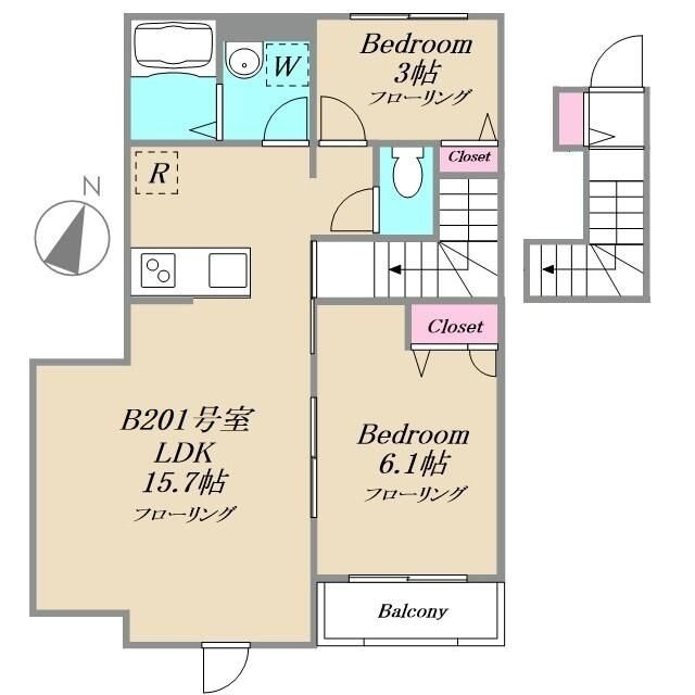 ihana gardenA・B棟 間取り