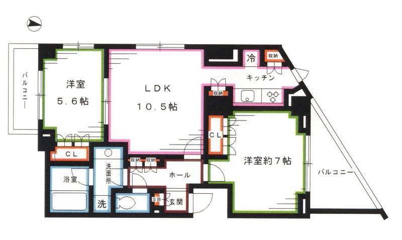 エスティメゾン哲学堂 間取り