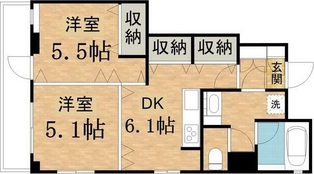 ラング・タワービル立川 間取り