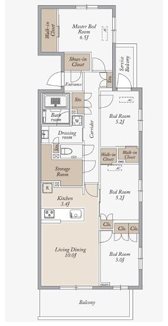 KDXレジデンス武蔵境Ⅱ 間取り