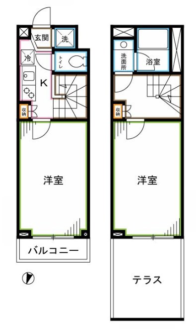 ルーブル中野富士見町伍番館  間取り