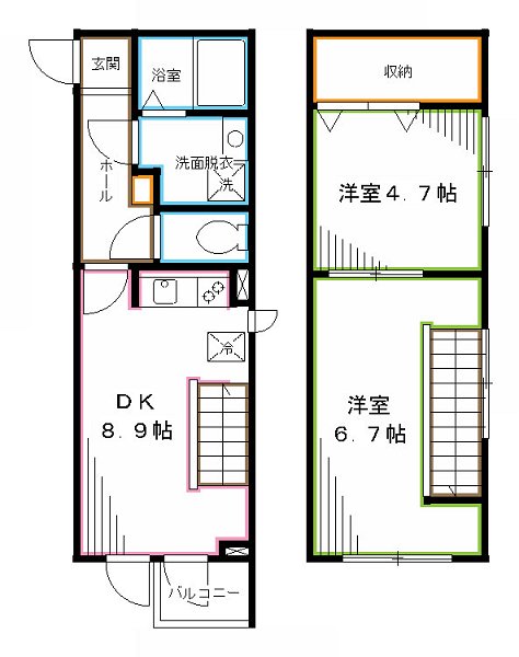 La fleche中野坂上 間取り
