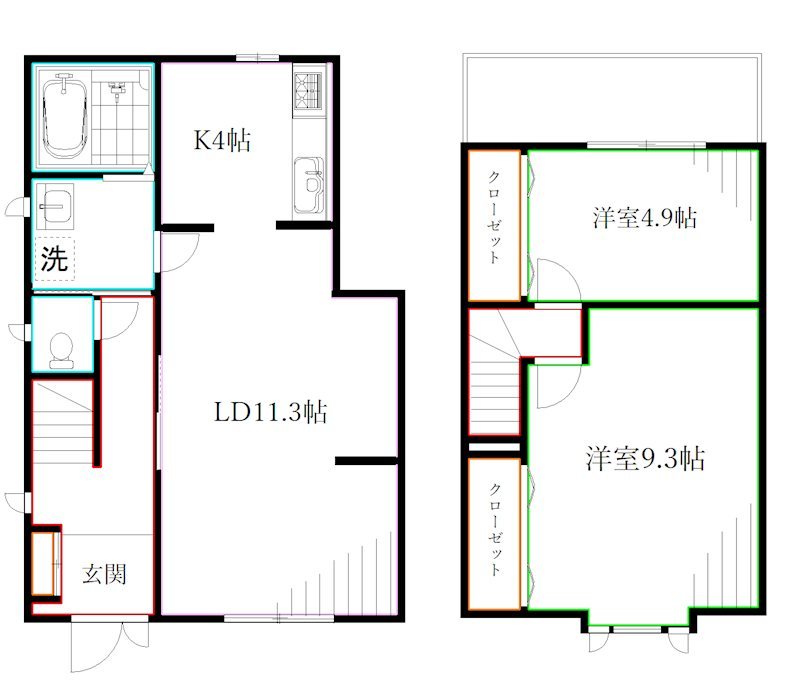 中町2丁目戸建 間取り